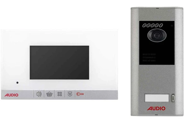 Audio Bus Plus 7 inç Dokunmatik Butonlu Handsfree Görüntülü Villaset Beyaz Kasa 001461