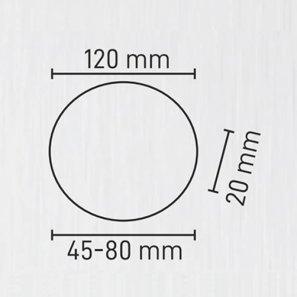 Maxled 18W Yuvarlak Sıva Altı Ayarlanabilir Geçmeli Backlight Led Panel 6500K Beyaz - Resim 3