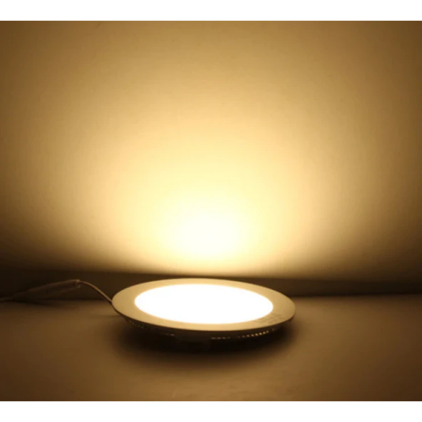 Maxled 3W Yuvarlak Sıva Altı Led Panel 4000K Ilık Beyaz - Resim 3