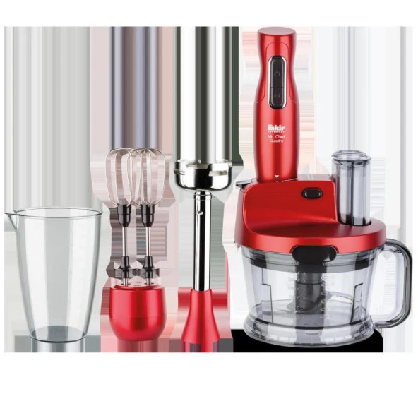 FAKİR Mr Chef Quadro Blender Set Rouge