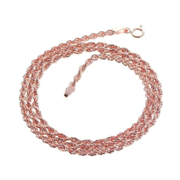 Gümüş halat zincir SGTL10481 - Resim 2