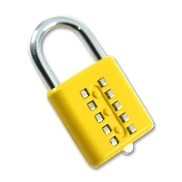 Şifreli Asma Kilit Sarı 10 Haneli Anahtarsız Güvenlik Bavul Valiz Çanta Okul Spor Salonu - 4