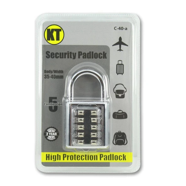 Şifreli Asma Kilit Krom 10 Haneli Anahtarsız Güvenlik Bavul Valiz Çanta Okul Spor Salonu - 6