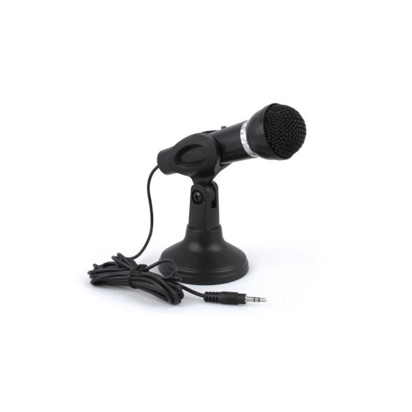 3.5MM Jack Girişli Masaüstü Bilgisayar Mikrofonu - Siyah Kürsü Mikrofonu