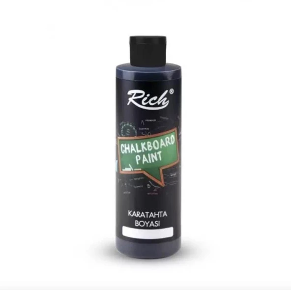 Rich Chalkboard Kara Tahta Boyası 240cc. - Siyah