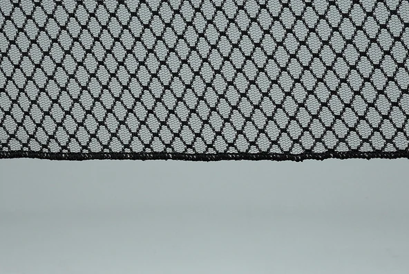 BÜYÜK BAKLAVA MODEL SİYAH RENK TEK KANAT Pileli Fon Perde 75*260 cm - Resim 2