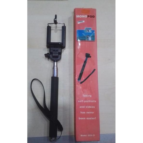 MONOPOD GDX-Z1 SELFİE ÇUBUĞU .. MANUEL.. 115CM AÇILABİLİR UZUNLUK