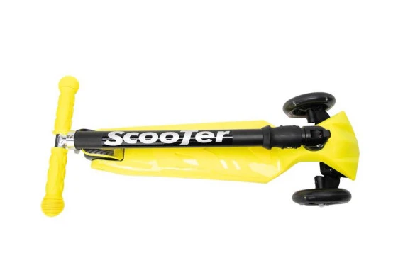 Xslide Işıklı SARI  Tekerlekli Scooter-  SARI - 5