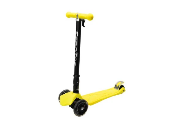 Xslide Işıklı SARI  Tekerlekli Scooter-  SARI - 2