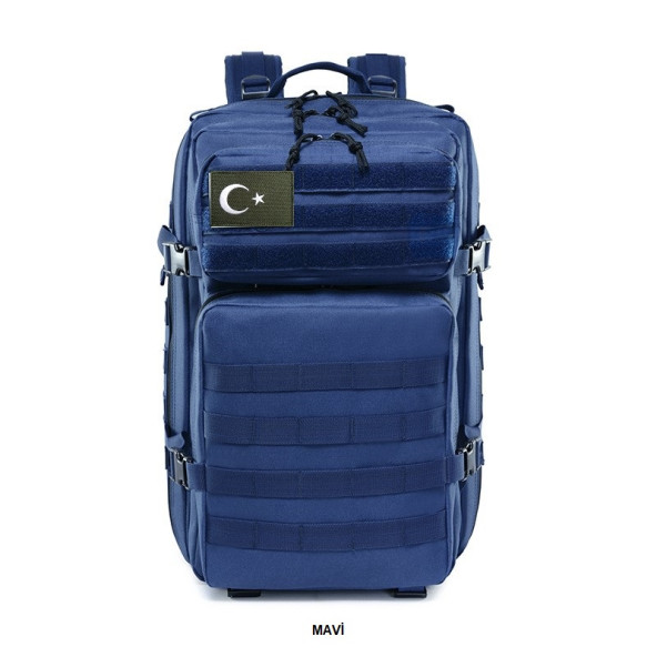 Anatolian Shield Taktik Dağcılık Kamp Askeri Tip 45LT. Molle Çanta - 6