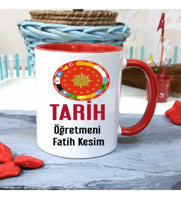Tarih Öğretmenine Özel Öğretmenler Günü Hediyesi Kişiye Özel Kupa Bardak