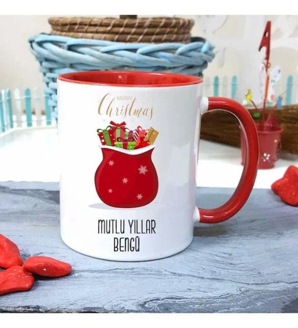 Kişiye Özel Yeni Yılın Kutlu Olsun Kupa Bardak Yılbaşı Hediyesi-yy01