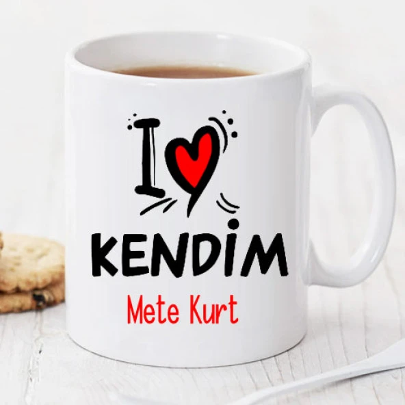 I Love Kendim Kişiye Özel Kupa Pi70