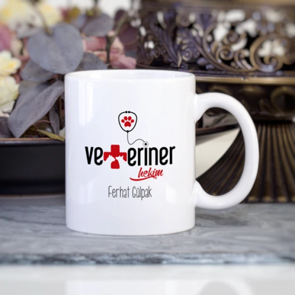 Kişiye Özel Veteriner Hekim Kupa Bardak - Model 2