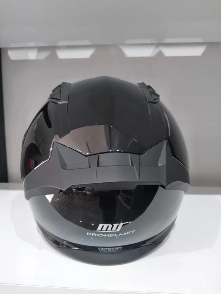 KASK MTS PRO 801 PARLAK SİYAH GÜNEŞ GÖZLÜKLÜ - 2