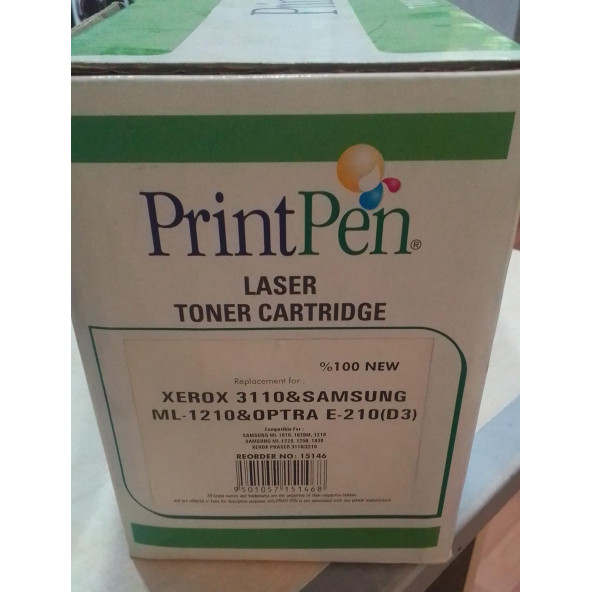 PRINTPEN  XEROX 3110  / SAMSUNG ML-1210 MUADİL SIFIR  TONER - 2