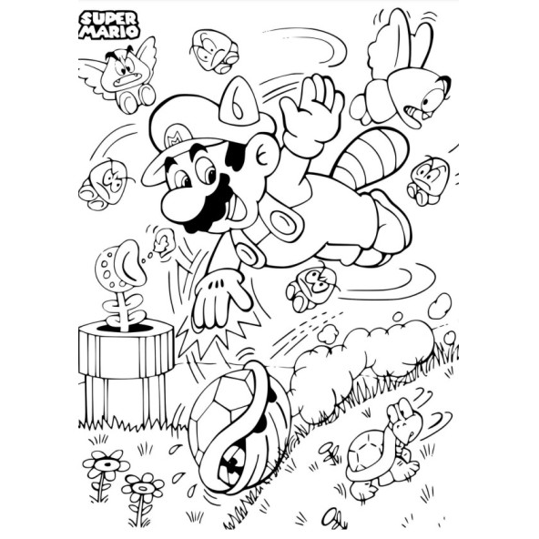 Süper Mario Boyama Kitabı - 7