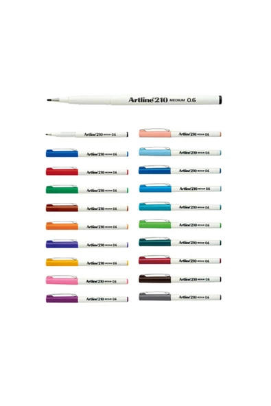 Artline 210 Keçe Uçlu Kalem 0.6mm Medium Liner