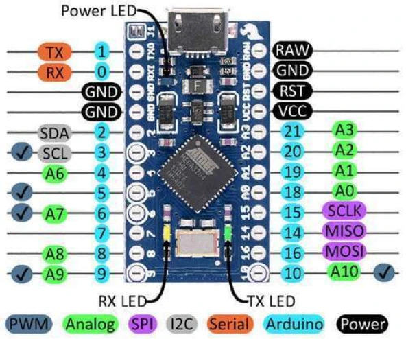 Arduino Pro Micro - Resim 2