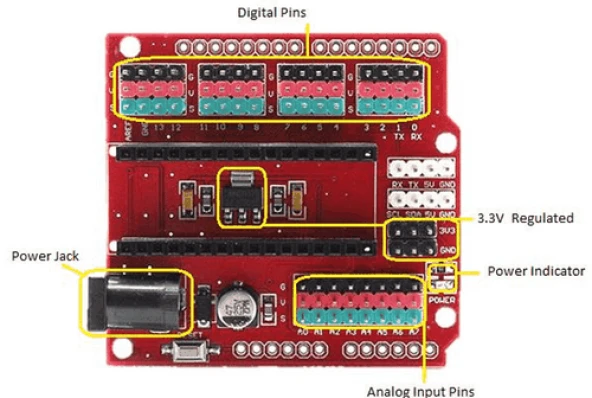 Arduino Nano Proto Shield'i - Resim 2