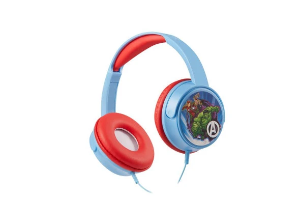 Kablolu Mikrofonlu Kulaklık Marvel Avengers Kulaklık Lisanslı MV-6513-AV2 Hulk İron man Demir Adam Thor Yenilmezler 5 ADET STİCKER İLE BİRLİKTE - 2