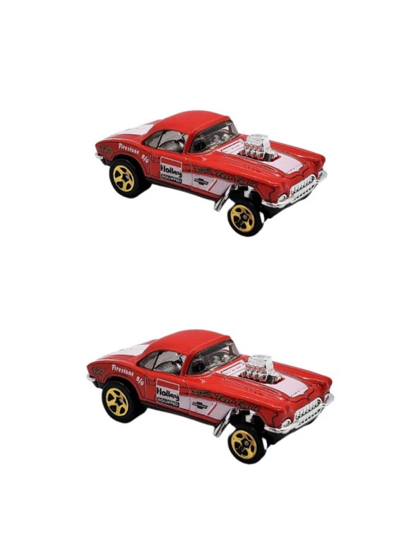 Hot Wheels Tekli Koleksiyon Arabalar 62 Corvette Gasser HKH64 - 2