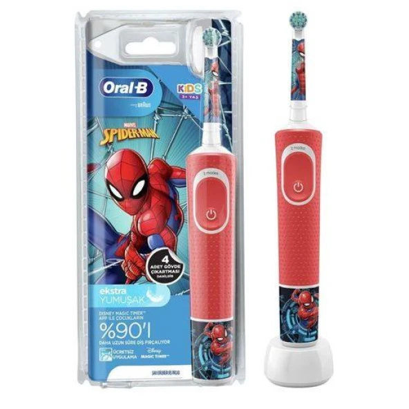 Oral-B Spider-Man Şarj Edilebilir Diş Fırçası D100.413.2K