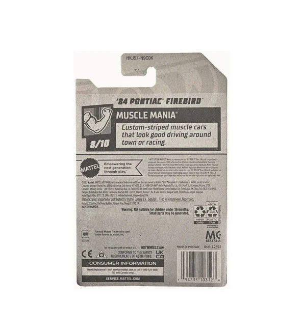Hot Wheels Tekli Koleksiyon Arabalar 84 Pontiac Firebird HKJ57 - 2