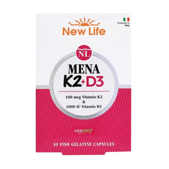 New Life Mena K2+D3 30 Kapsül