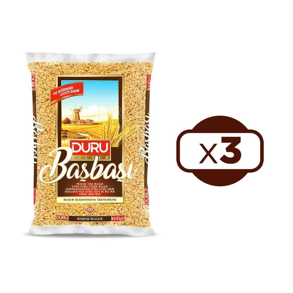 Duru Başbaşı Bulgur 1 kg x 3 Adet - Resim 2
