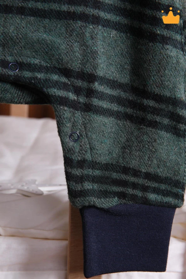 Babyhola Erkek Bebek Salopet Badi 2'li Takım 2203 - 6