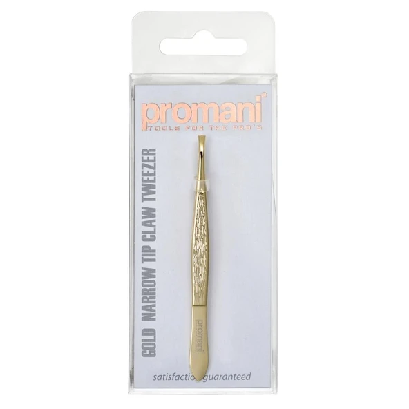 Promani PR-919 Altın Düz İnce Uçlu Cımbız