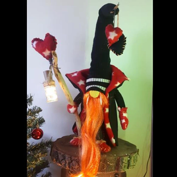 Himarry ledli aplik dekoratif şans cücesi biblo hediye 60 cm ürün görseli