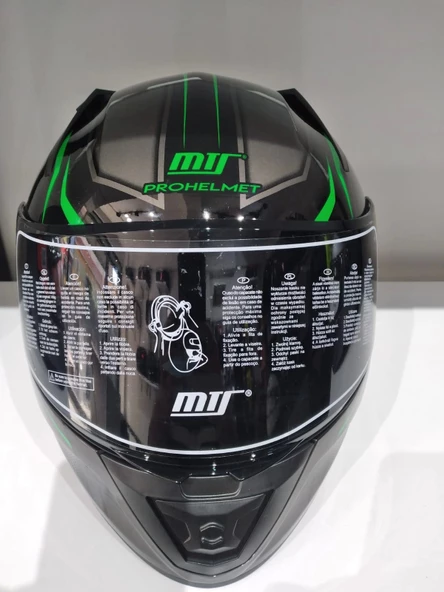 KASK MTS PRO 801 LEAD GÜNEŞ GÖZLÜKLÜ GREEN - Resim 2