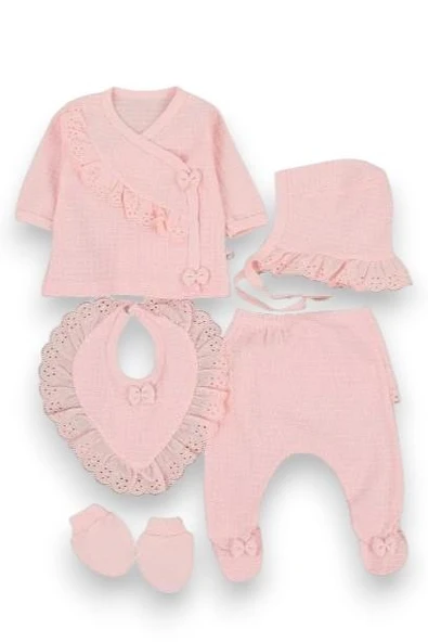 Kız Bebek Zıbın Set - 5li - 12