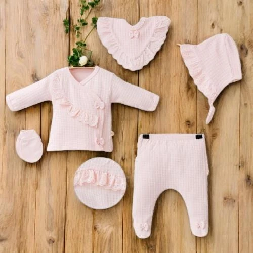 Kız Bebek Zıbın Set - 5li - 10