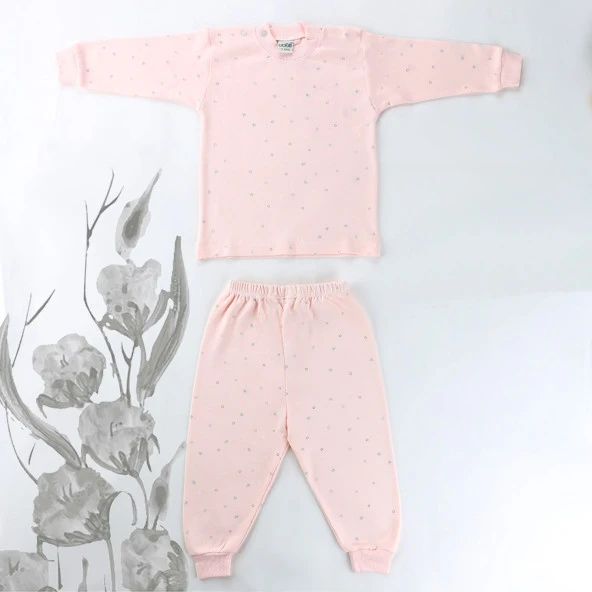 Sebi Bebe Mini Çiçek Pijama Takımı 9115