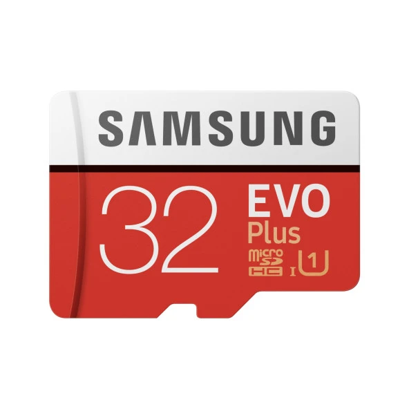 Samsung 32 Gb Evo Plus  MicroSDHC Class 10 UHS-I Hafıza Kartı + Adaptör MB-MC32GA-TR