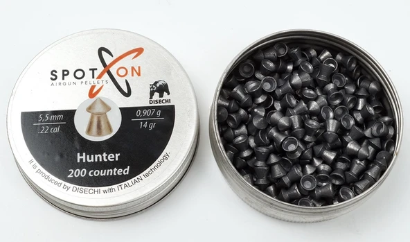 Spoton Hunter 14 Grain 5,5 mm Havalı Saçması 200 Adet - Resim 2