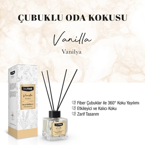 Deep Fresh Çubuklu Oda Kokusu Vanilya 100 ml - Resim 2