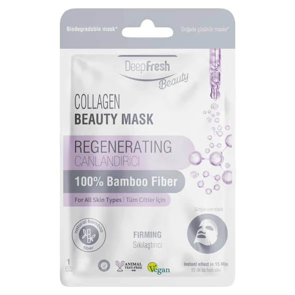 Deep Fresh Tek Kullanımlık Collagen Canlandırıcı Sıkılaştırıcı Yüz Maskesi Tekli