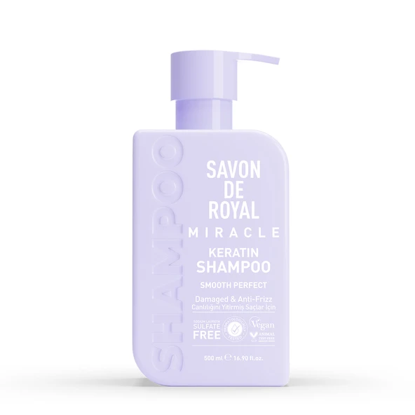 Savon De Royal - Kreatin Yağı - Canlılığını Yitirmiş Saçlar İçin Pürüssüz Etkili Şampuan 500 ml ürün görseli