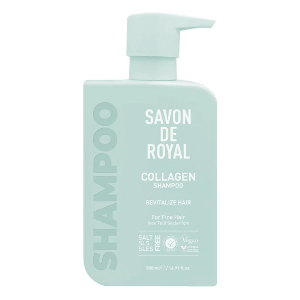 Savon De Royal - Kolajen İçeren - İnce Telli Saçlar İçin Canlandırıcı Etkili Şampuan 500 ml - 2