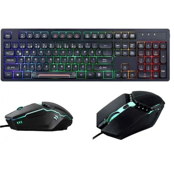 Gaming Chocolate Style Klavye Mouse Set Concord C-66