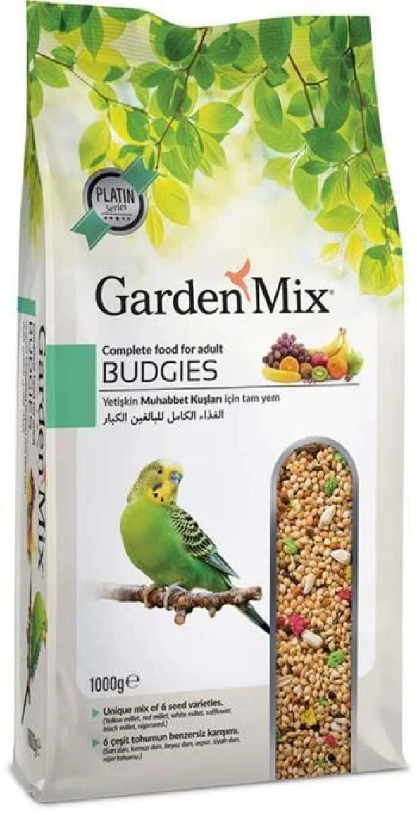 Garden Mix Platin Meyveli Muhabbet Kuşu Yemi 1kg