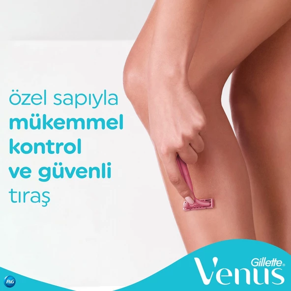 Gillette Venus 2 Simply Basic Kullan At 5'li Kadın Tıraş Bıçağı - Resim 6