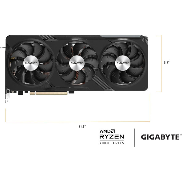 GIGABYTE Radeon RX 7800 XT Gaming OC 16G Graphics Card, 3X WINDFORCE Fans 16GB 256-bit GDDR6, GV-R78XTGAMING OC- - 10