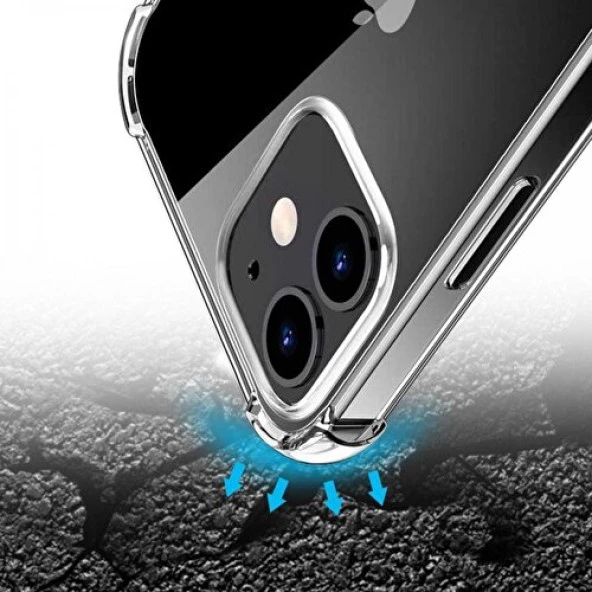 İPhone 12 Pro Max Şeffaf Olex Tpu Darbe Emici Silikon Kılıf - Resim 3