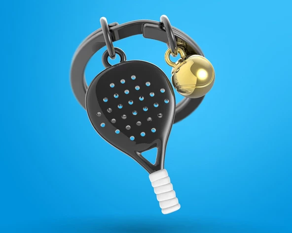 Metalmorphose Padel Tenis Anahtarlık Siyah - Resim 4
