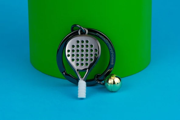 Metalmorphose Padel Tenis Anahtarlık Siyah - Resim 3
